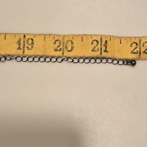 Necklace with Rhinestone Serpentine Pendant 22" Adj Silver Tone Chain - Picture 10 of 12